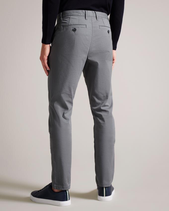 Pantalon Chino Ted Baker Slim Fit Lyocell Blend Grise Homme | YZD-25156840